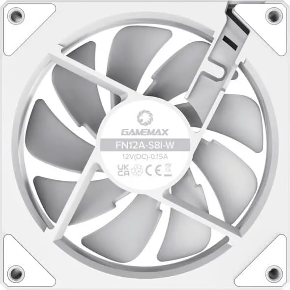 Вентилятор GameMax FN12A-S8I-W White (FN12A-S8I-W) Б/в - фото 5