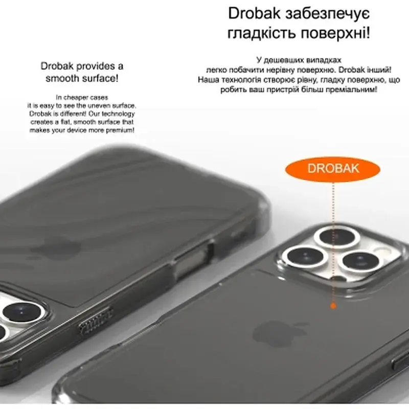 Чохол до мобільного телефона Drobak Acrylic Case with Airbag для Apple iPhone 15 Pro (949406) - фото 3