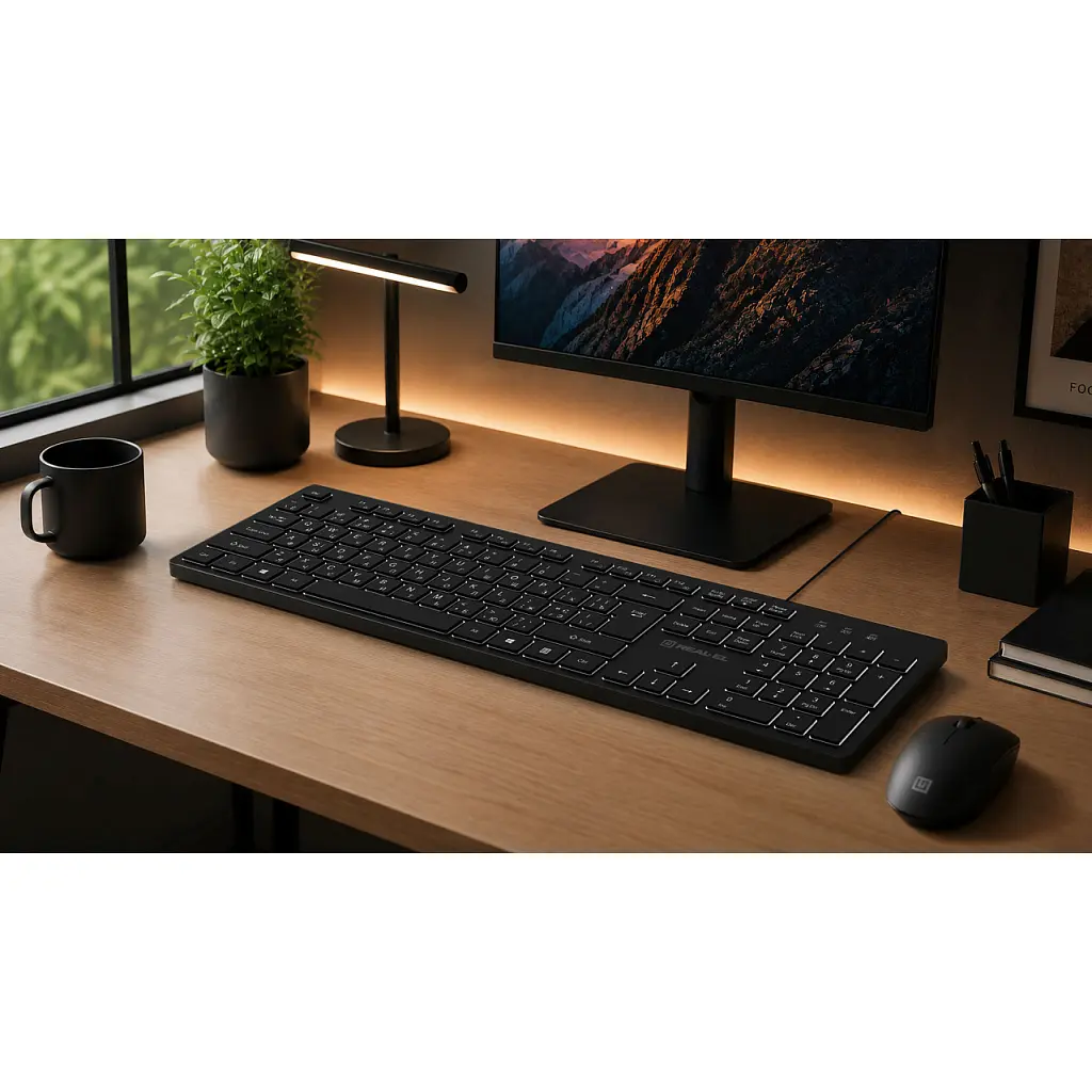 Клавіатура REAL-EL RK-7050 USB Black (EL123100054) - фото 8