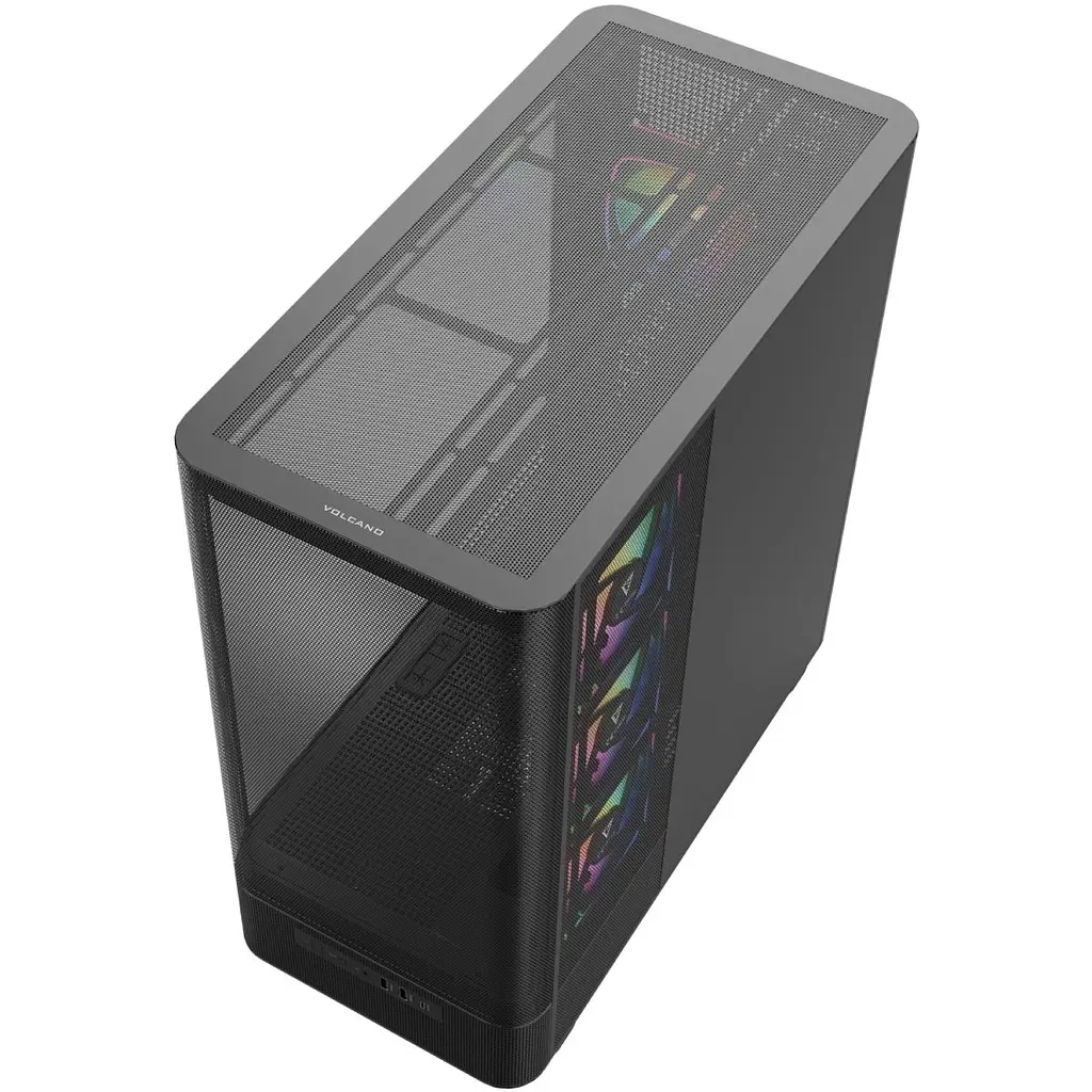 Корпус Modecom VOLCANO AQ400 ARGB MIDI SIDE LCD 6,2”, 4x120 мм fans BLACK без БЖ ATX (MC-A-AQ400-4FA-B) - фото 5