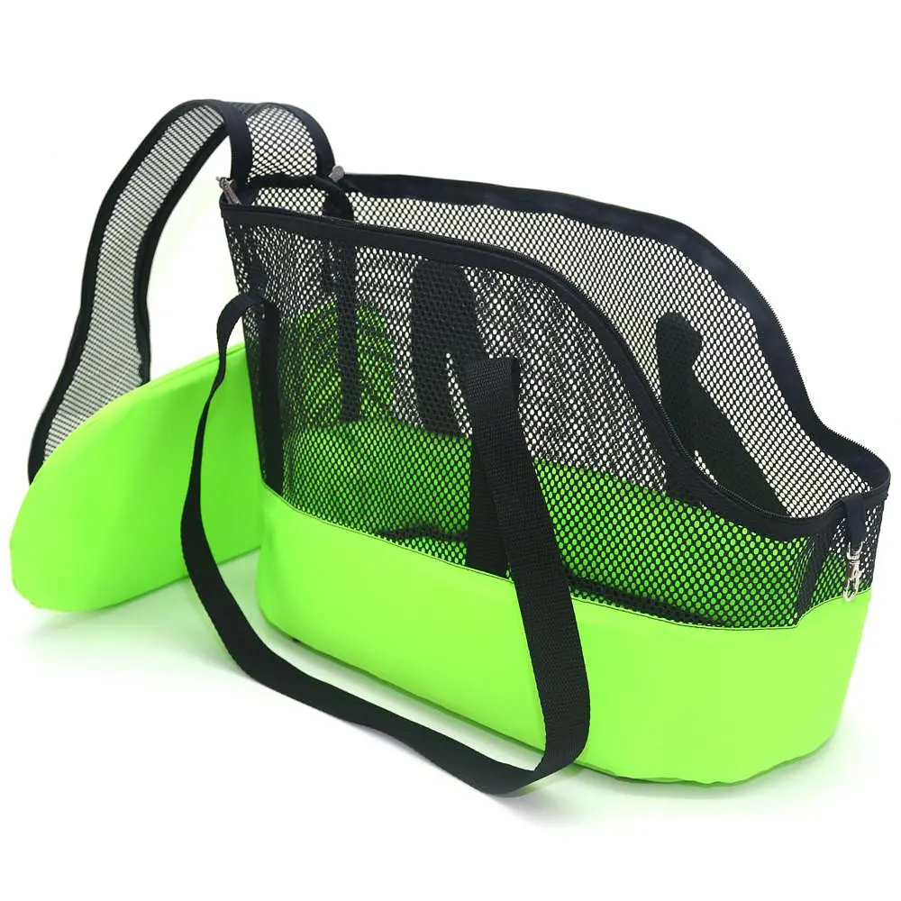 Сумка переноска для животных Zoo-hunt Лето салатовая №2 26х50х36 см - фото 4