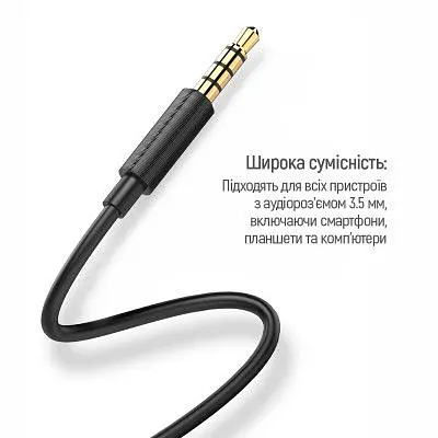 Навушники ColorWay Slim 3.5 мм Wired Earphone Blast 2 Black (CW-WD02BK) - фото 7