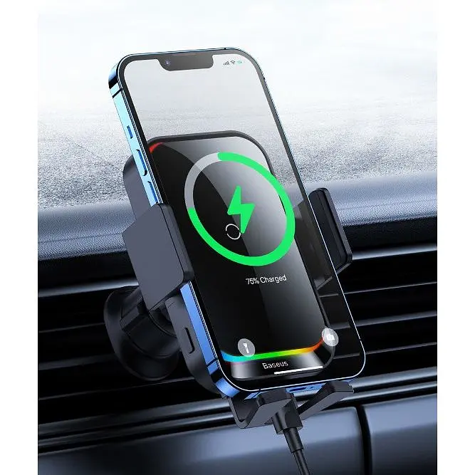 Автотримач для телефону Ugreen CD256 Wireless Car Charger з бездротовою зарядкою - фото 8