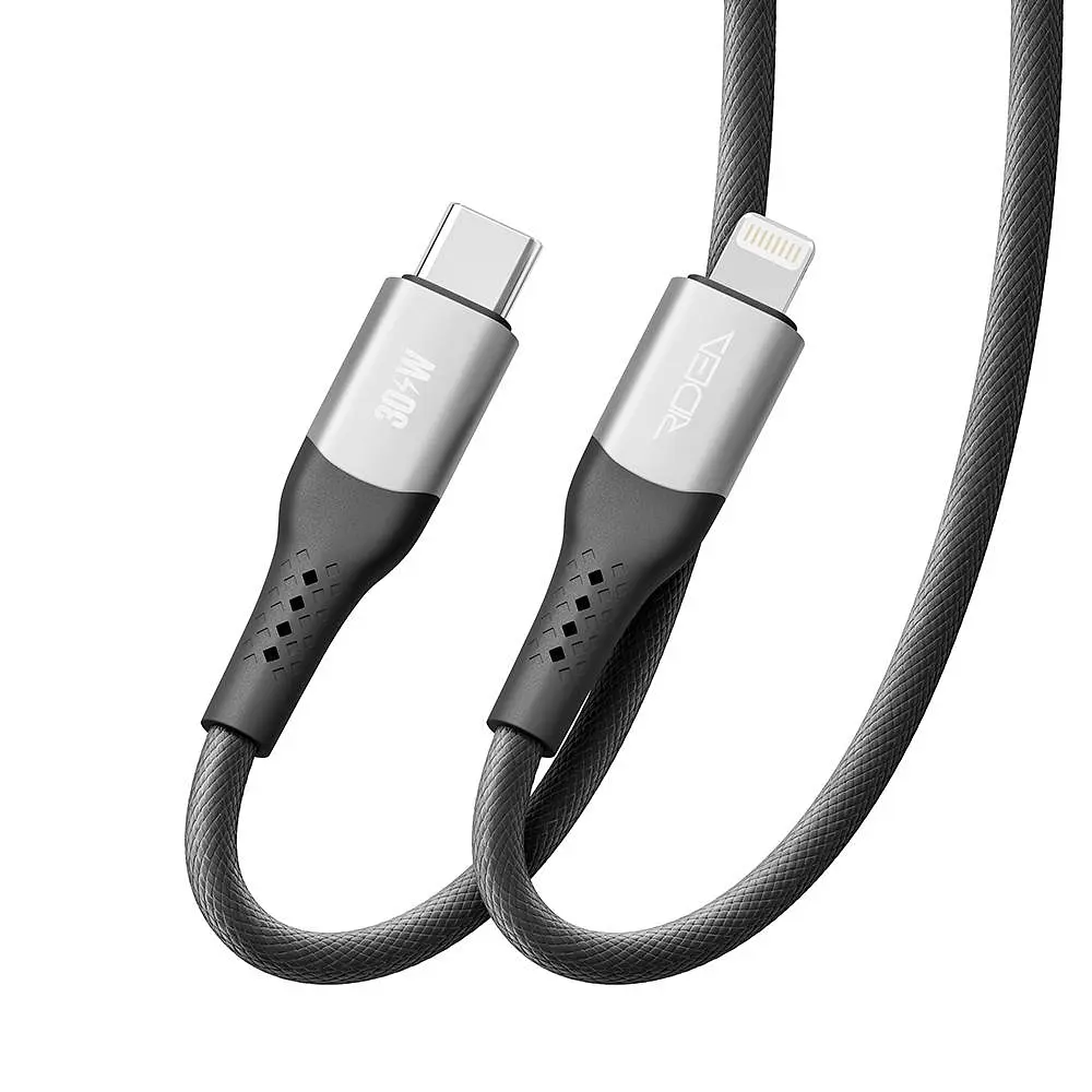 Кабель для зарядки USB Ridea RC-US42 UltraStrong Type-C to Lightning 30W 10V/3A 2 м Черный - фото 6