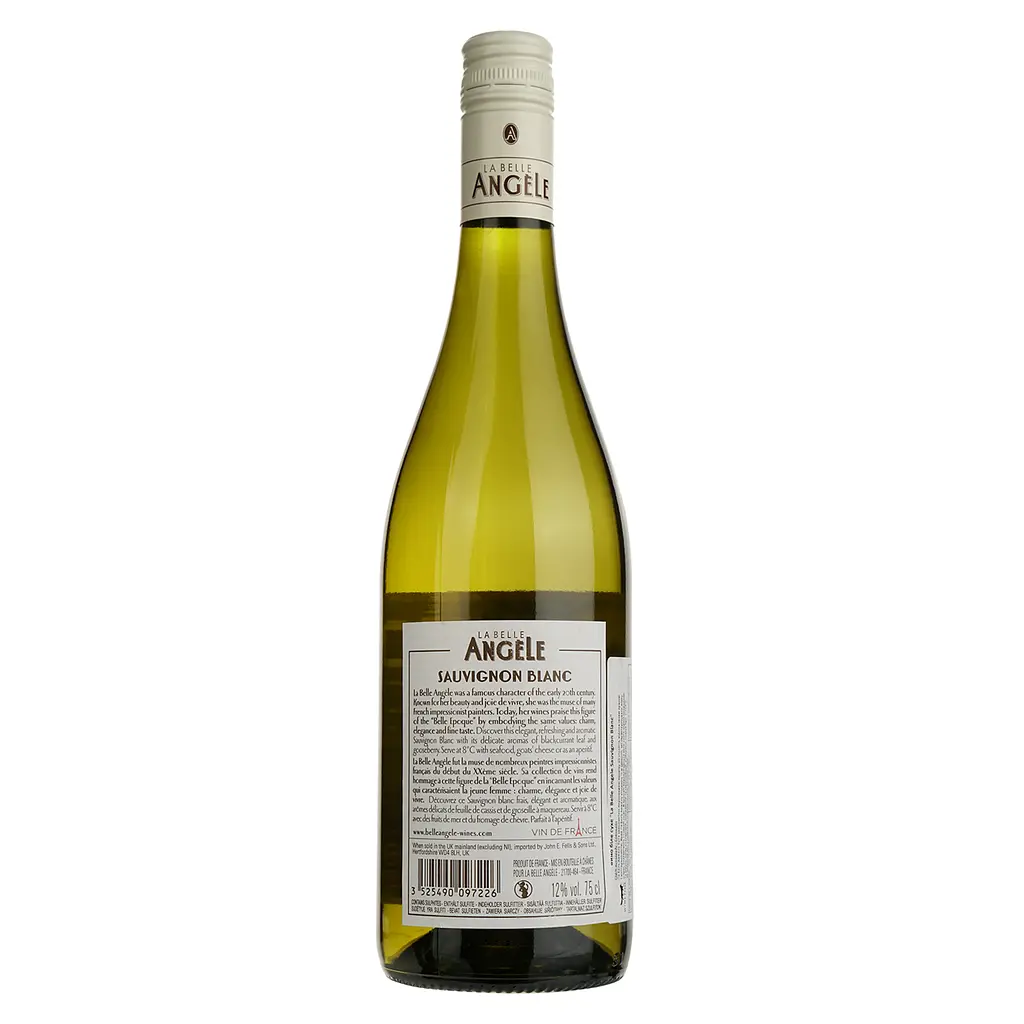 Вино Badet Clement La Belle Angele Sauvignon Blanc, біле, сухе, 11,5%, 0,75 л (8000019948665) - фото 2