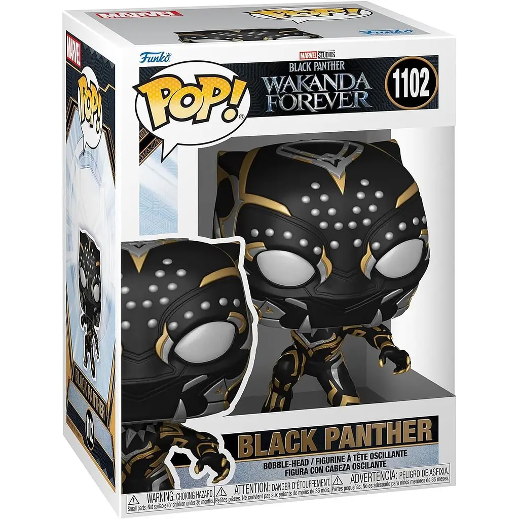Фигурка Фанко Поп Марвел Черная Пантера Funko Pop Marvel Black Panther 10 см M BP 1102 - фото 3