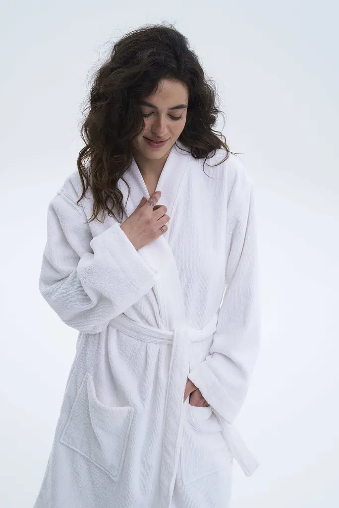 Халат-кимоно Lotus Home - Vera белый L/XL - фото 4