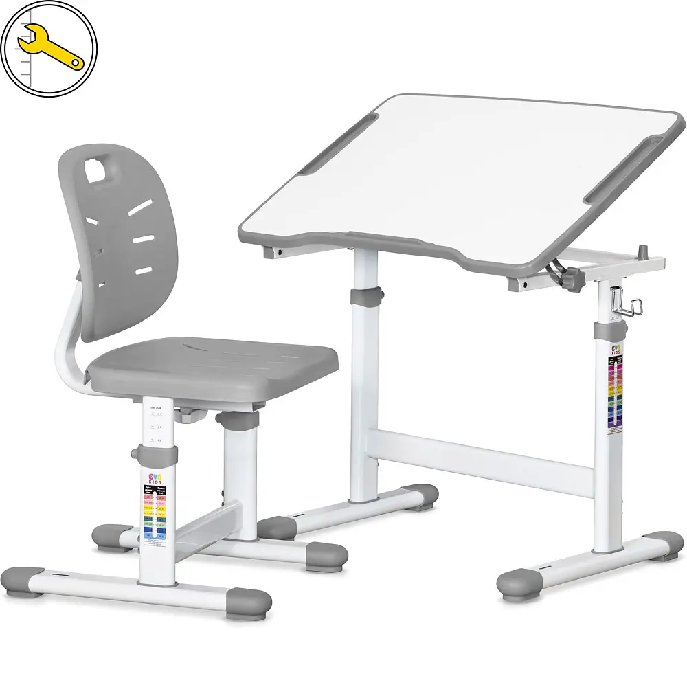 Комплект Evo-kids (стіл+стілець) Evo-03 Ergo Grey (арт. Evo-03 Ergo G)