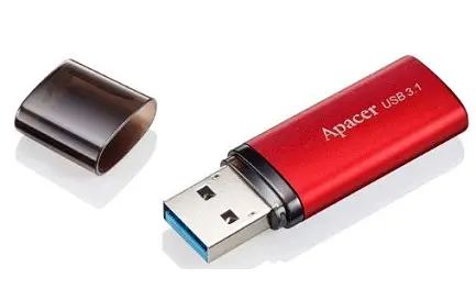 USB флеш-накопитель Apacer AH25B 128GB USB 3.1 Red (AP128GAH25BR-1) - фото 3