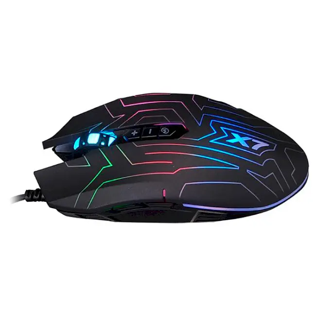 Миша A4Tech X77 Oscar Neon Maze Black - фото 4