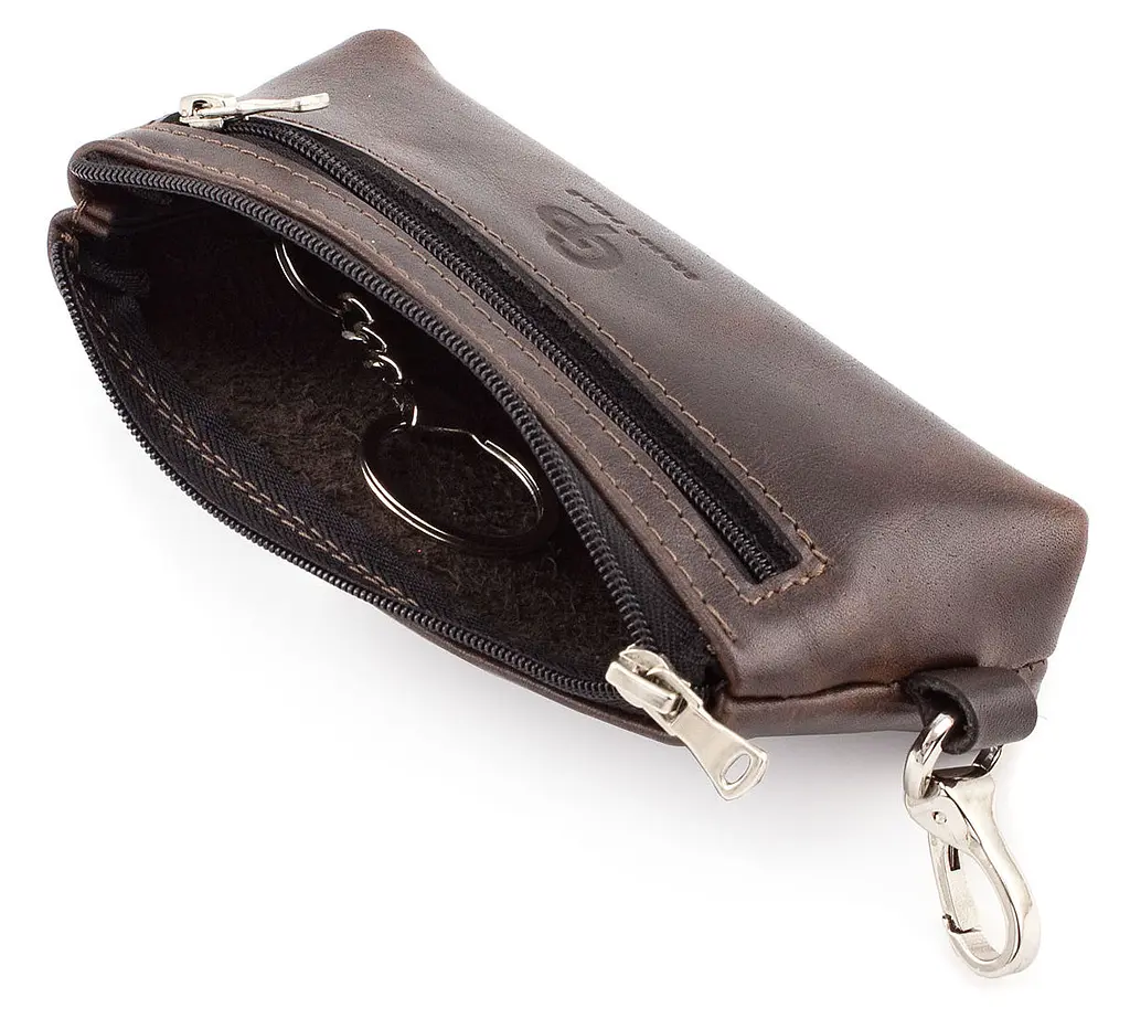 Кожаная мужская ключница GRANDE PELLE 15х8.5х3 см acs0027521 - фото 4