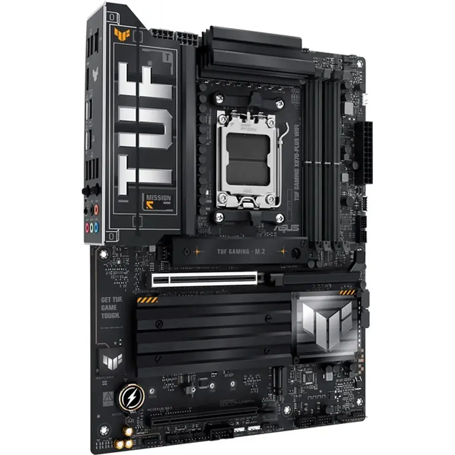 Материнська плата Asus AM5 TUF Gaming X870-PLUS WIFI, X870, 4xDDR5, Int. Realtek 2.5Gb, HDMI/2xType-C, ATX - фото 3