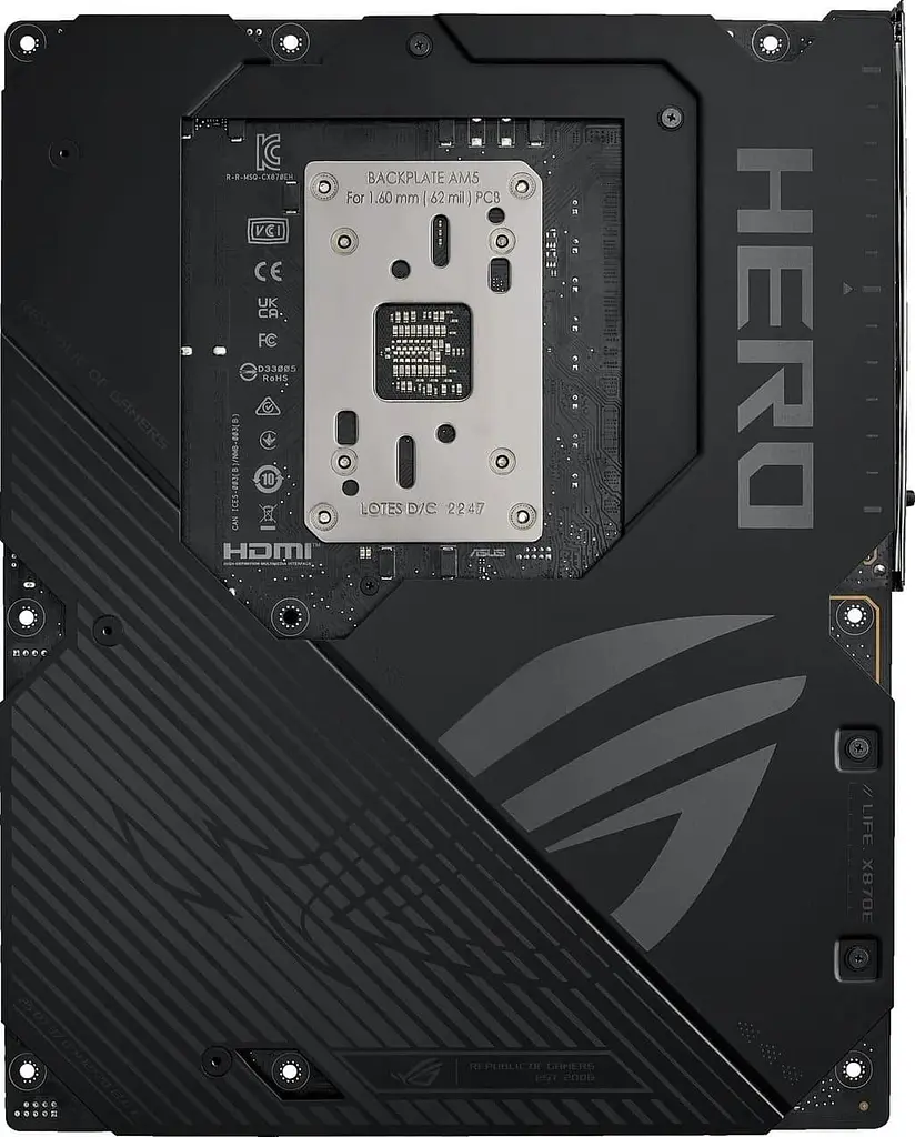Материнська плата ASUS ROG CROSSHAIR X870E HERO (ROG CROSSHAIR X870E HERO) (Socket AM5, AMD X870E, ATX) - фото 4