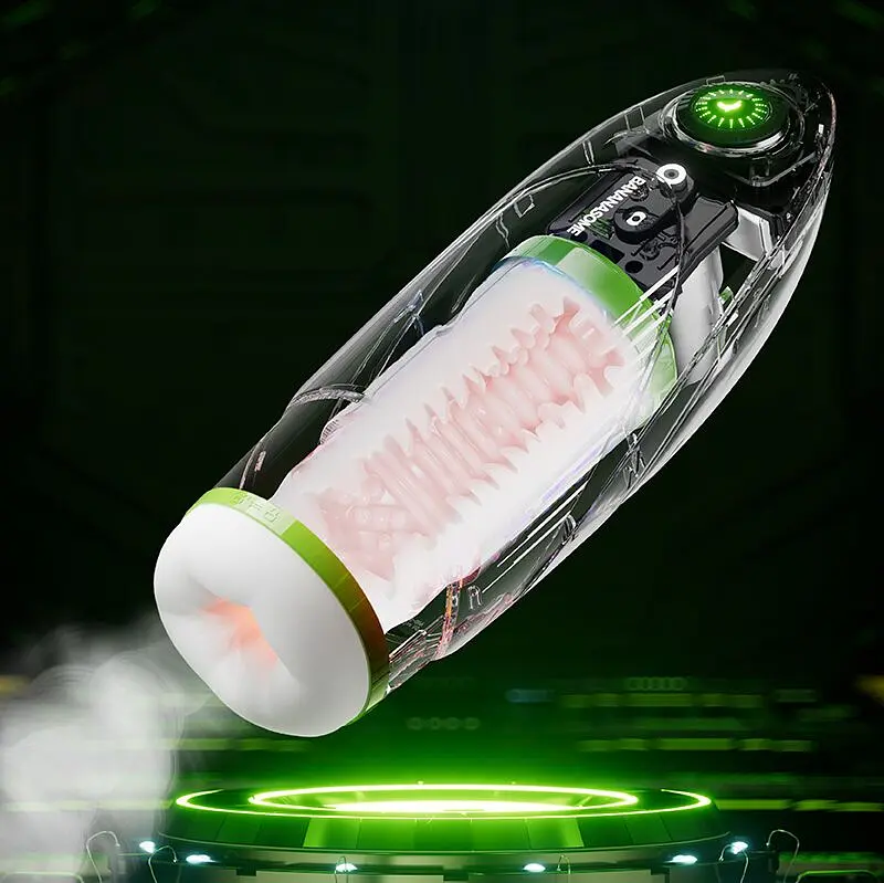 Смарт-мастурбатор BANANASOME ROCKET X7, вібрації, стискання, імітація фрикцій, підігрів - фото 4