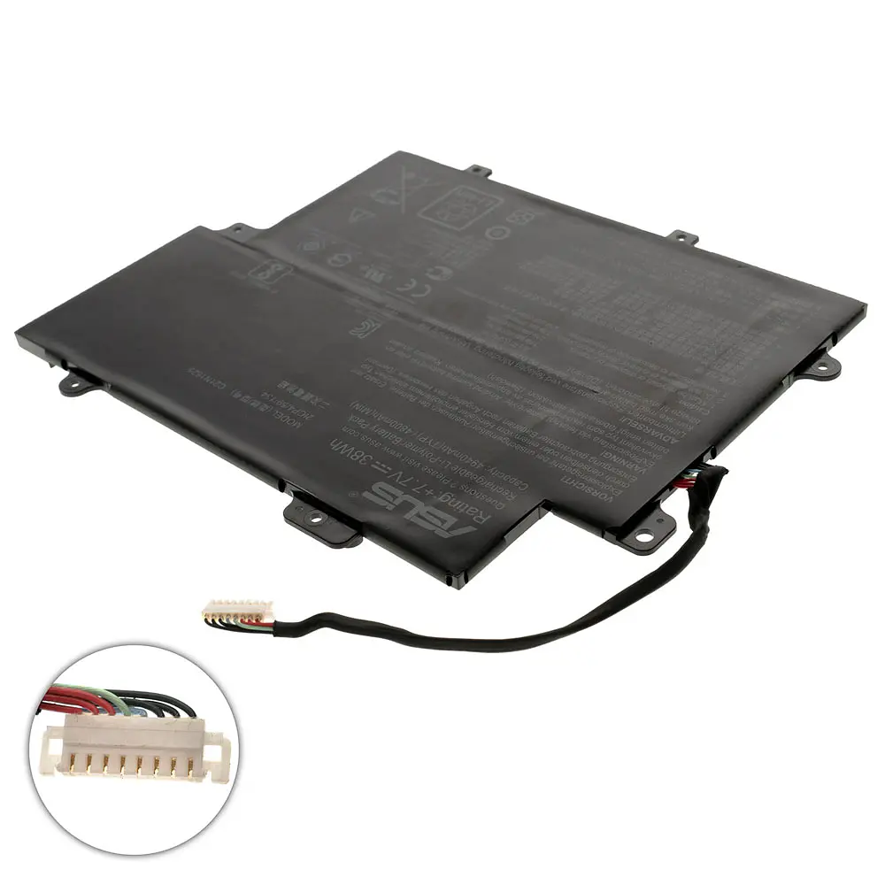 Акумулятор для ноутбука Asus C21N1625 (VivoBook Flip TP203 series, TP203NAH, TP203N) 7.7V 4940 mAh 38Wh Black (0B200-02470000) - фото 2