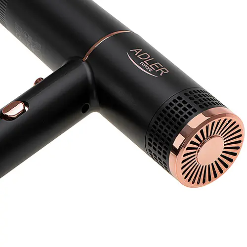 Фен з іонізацією Adler AD 2278, 1400 Вт 2 швидкості холодне повітря 1 шт. чорний (33705-IS) - фото 5