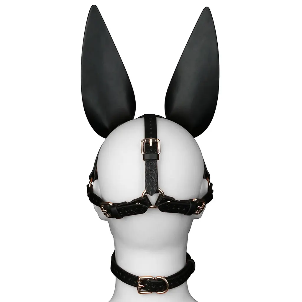 БДСМ-маска Lovetoy Rebellion Reign Dark Bunny Mask кролика - фото 3