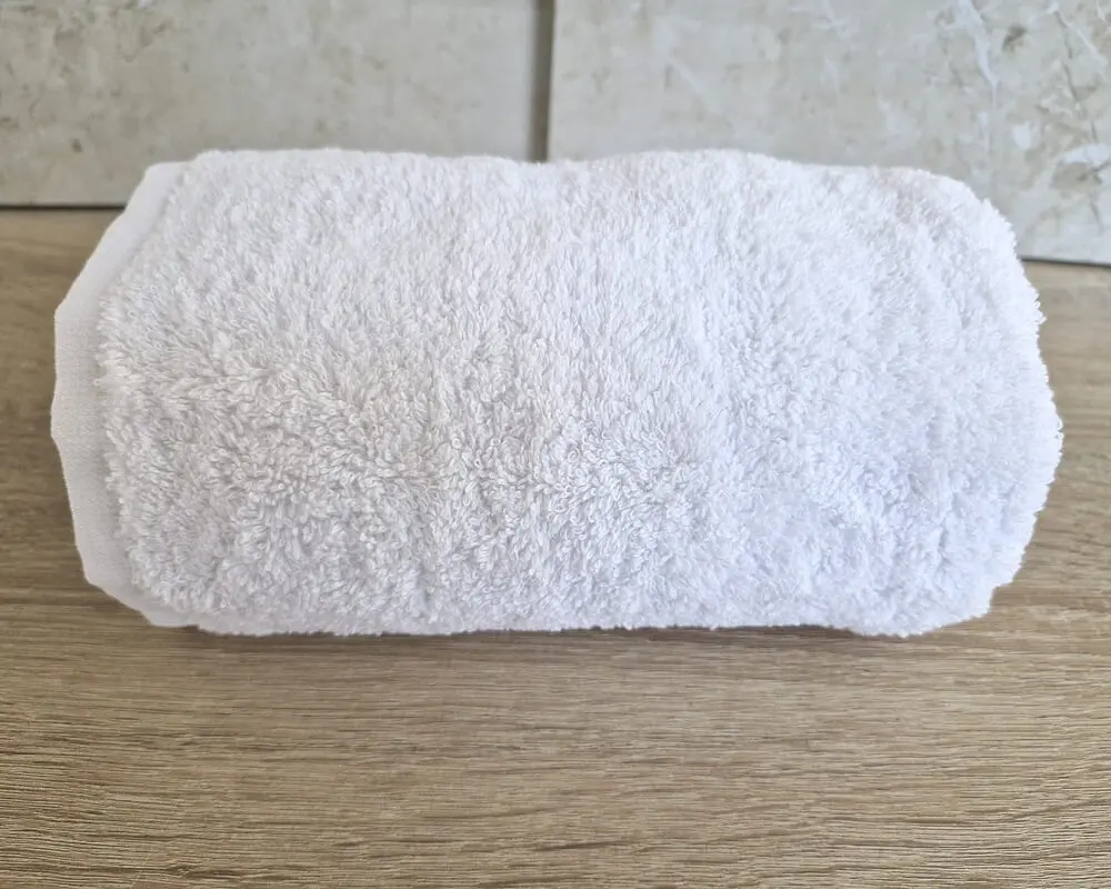 Рушник турецький махровий однотонний Gulcan 50х90 білий White щільність 480 г/м2 петля 16/1 - фото 3