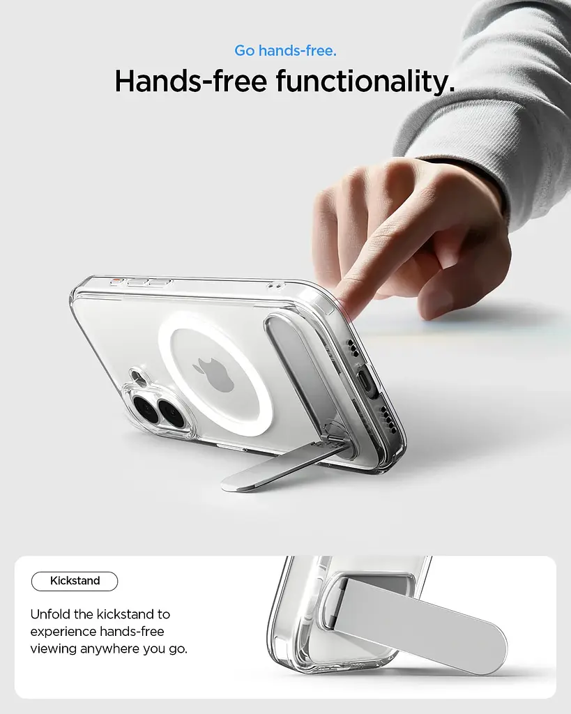 Чохол Spigen для iPhone 17, Ultra Hybrid S MagFit, Clear White teh0019342 - фото 2