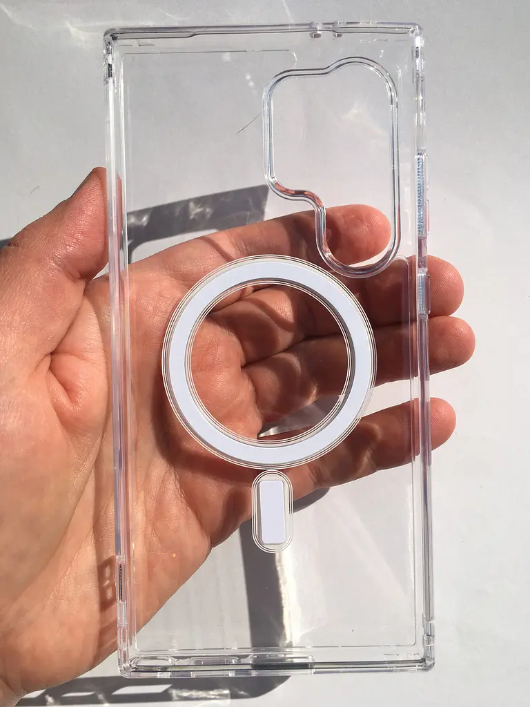 Прозорий протиударний чохол для Samsung Galaxy S24 Ultra (S928) Ultra Hybrid with MagSafe Clear Case - фото 6