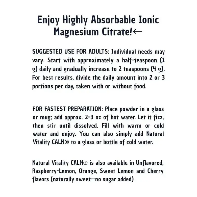 Магній цитрат Natural Vitality CALM Magnesium Citrate смак кавуна 113 г - фото 5
