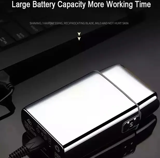 Шейвер тример JINDING електричний бездротовий silver - фото 6