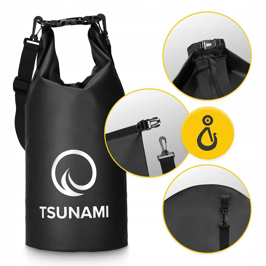 Гермомішок TSUNAMI Dry Pack 10 л водозахисний TS013 (P-5905973400039) - фото 3