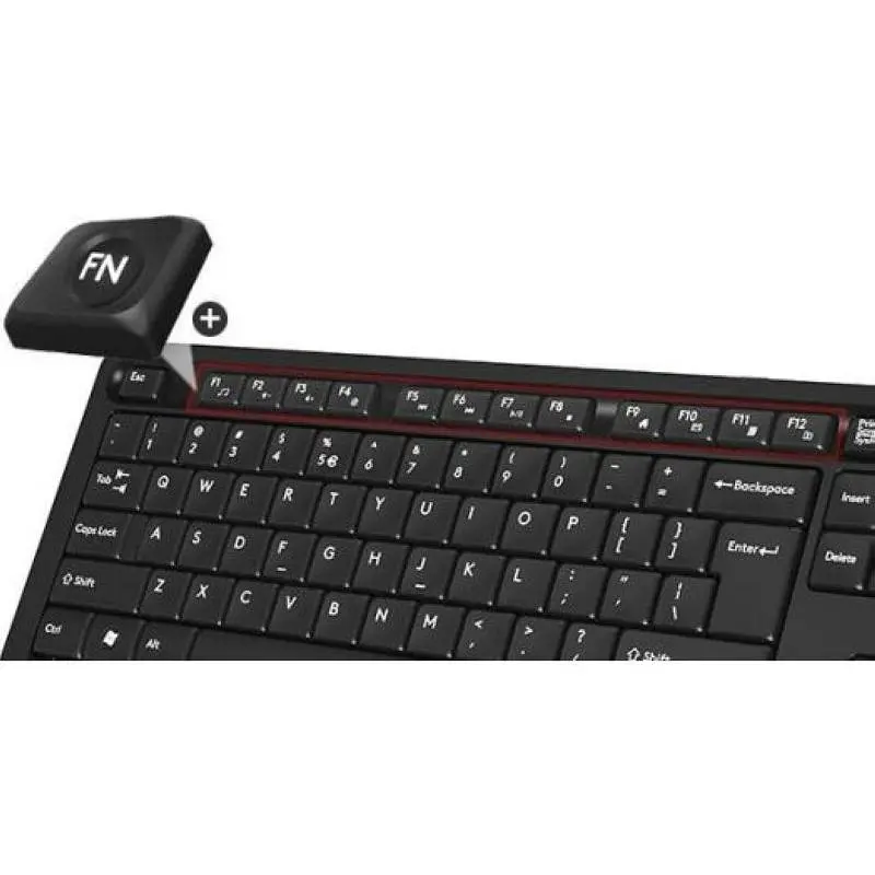 Комплект клавіатура + миша A4Tech Fstyler FG1010 Black/Grey - фото 5