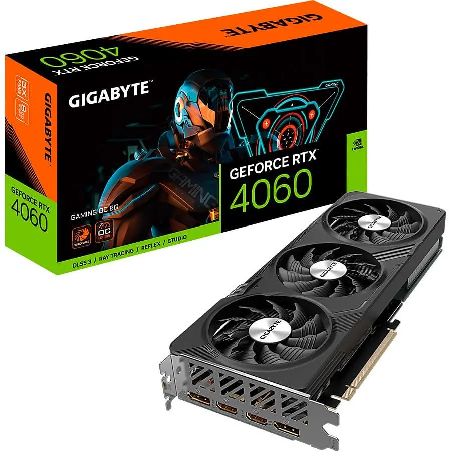 Відеокарта Gigabyte RTX 4060 8GB GAMING OC (GV-N4060GAMING OC-8GD) (GDDR6, 128 bit, PCI-E v4.0) Б/в - фото 8