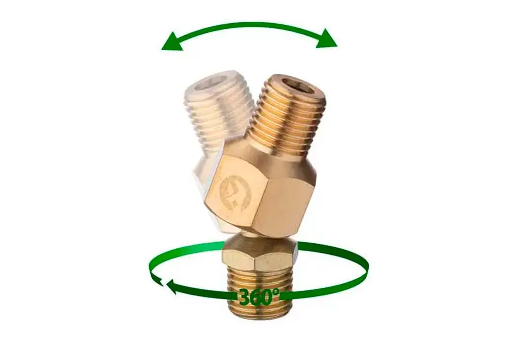 Соединение пневматическое шарнирное Intertool Storm наружная резьба 1/4" х 1/4" - фото 4