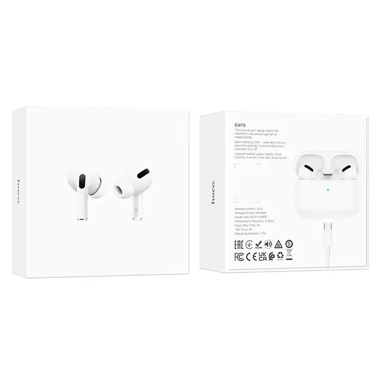 Навушники Bluetooth Hoco EW75 True wireless stereo headset White - фото 8