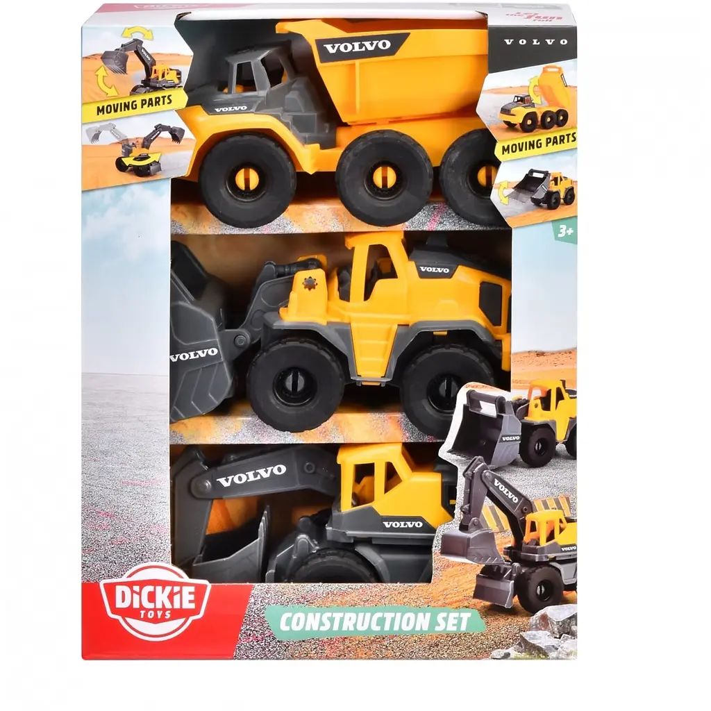 Ігровий набiр Dickie Toys Вольво. Автоконструктор 3 машини (3722015) - фото 4