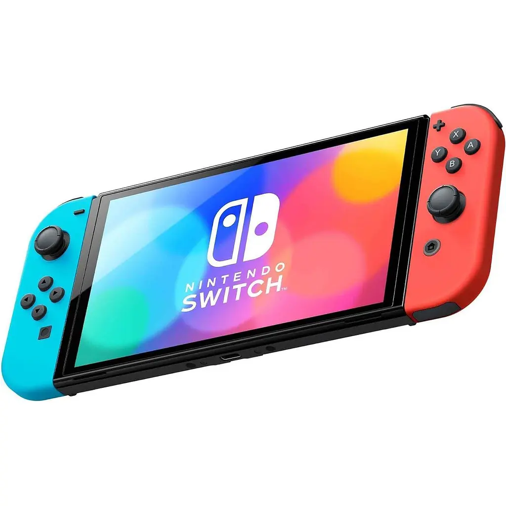 Портативна ігрова консоль Nintendo Switch OLED with Neon Blue and Neon Red Joy-Con + Mario Kart 8 Deluxe [153307] - фото 2