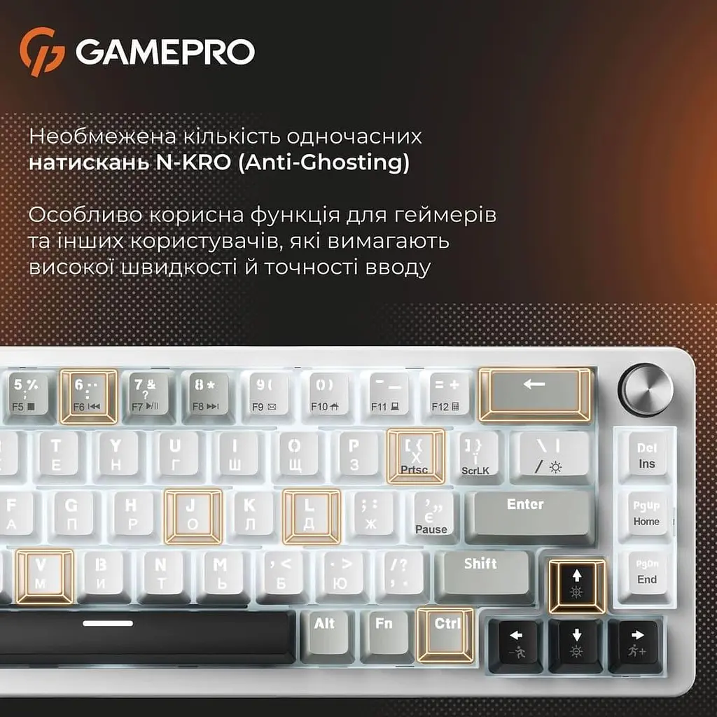 Клавиатура GamePro Genesis Silverlight MK116 (MK116) - фото 5