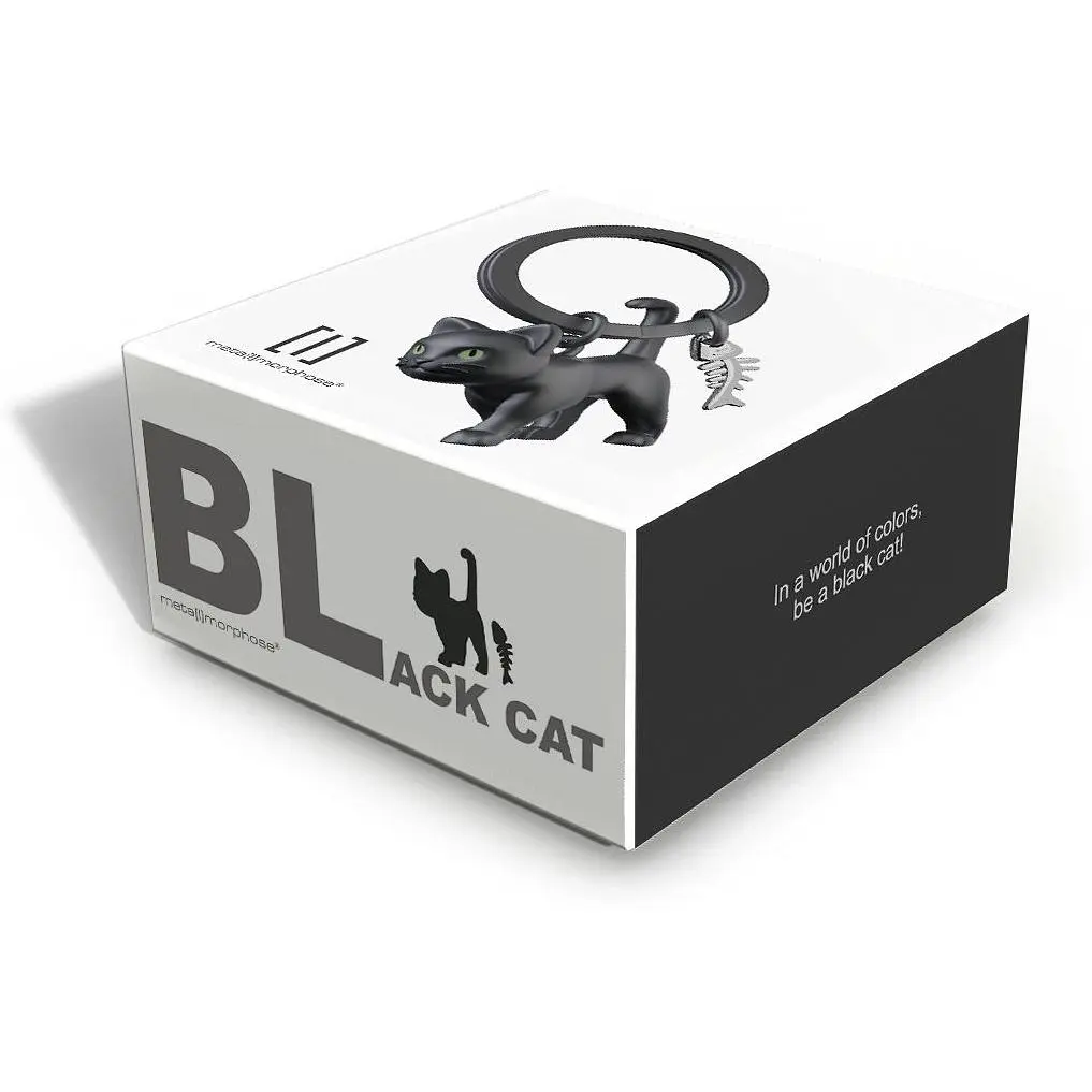 Брелок Metalmorphose Black cat theme with fish bone charm (8000020806899) - фото 3