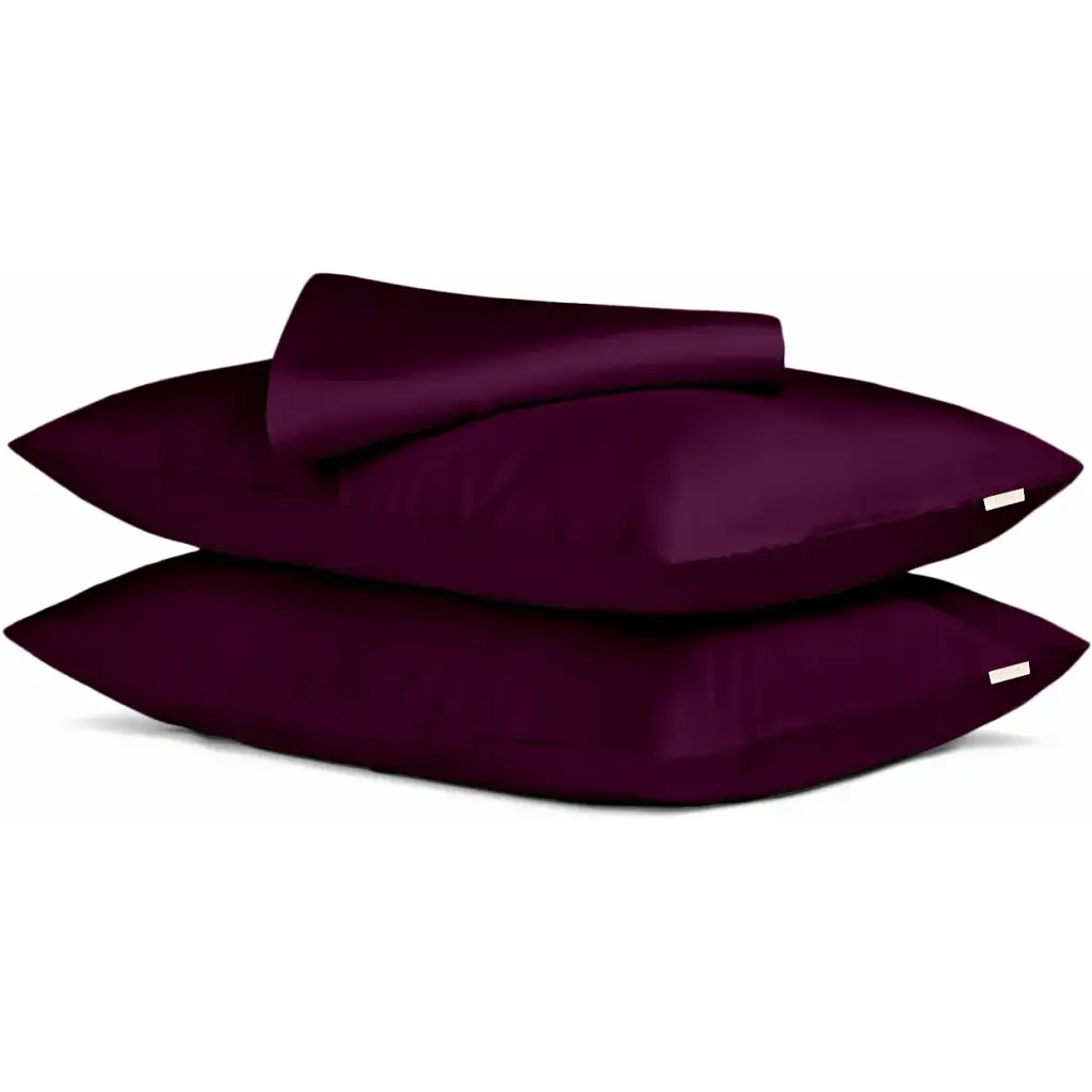 Набір наволочок і простирадла Cosas PLUM CS1 90 x 200 см (Set_77CherryDark_50x70_90x200x20)