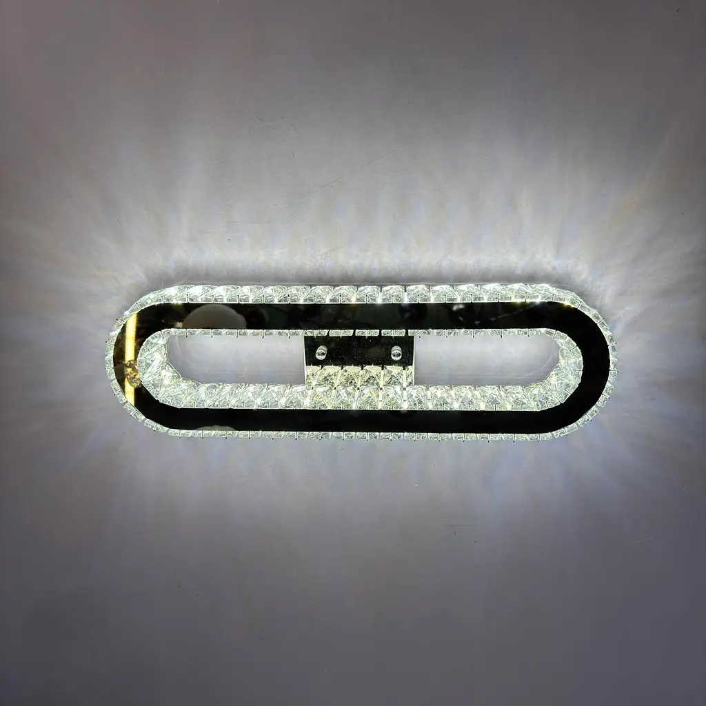 Современный настенный LED светильник Linisoln 582 B-500 CH хром 65 W 50 см до 12 м2 - фото 2