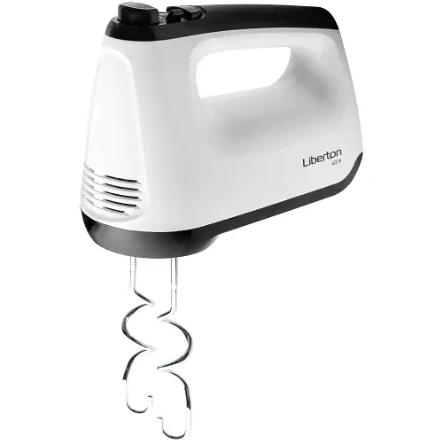 Міксер Liberton LHM-2806, White/Black, 600W, ручний, 6 швидкостей, вінчики, гаки для замісу тіста, корпус з ABS пластику - фото 2