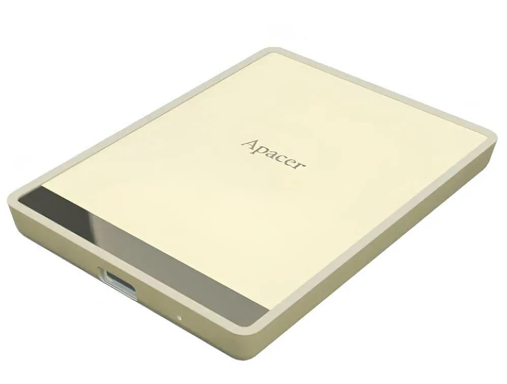 Накопичувач SSD Apacer SSD AS724 1TB USB 3.2 Gen.2 Type-C Read/Write 500MB/s Cream (AP1TBAS724C-1) - фото 2