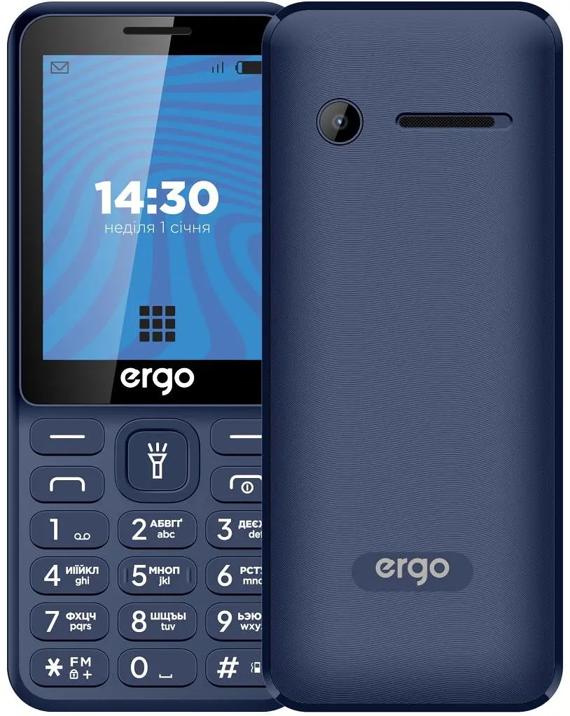 Мобільний телефон Ergo E284 Blue
