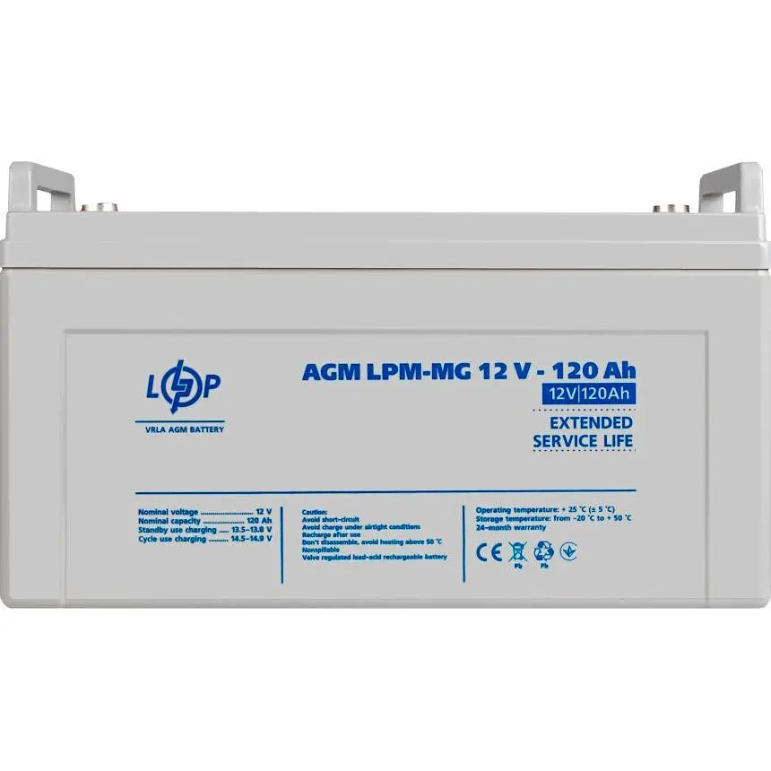 Джерело безперебійного живлення [ДБЖ] LogicPower LPY-PSW-800VA + АКБ LPM-MG 12V - 120Ah [22710] [110258] - фото 6