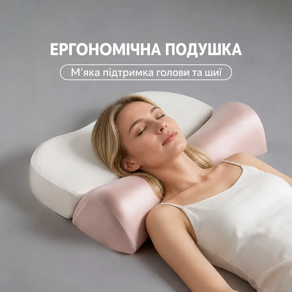 Ортопедична ергономічна подушка 2 в 1 Solve 50 x 35 x 11 см (KT8001218) - фото 2