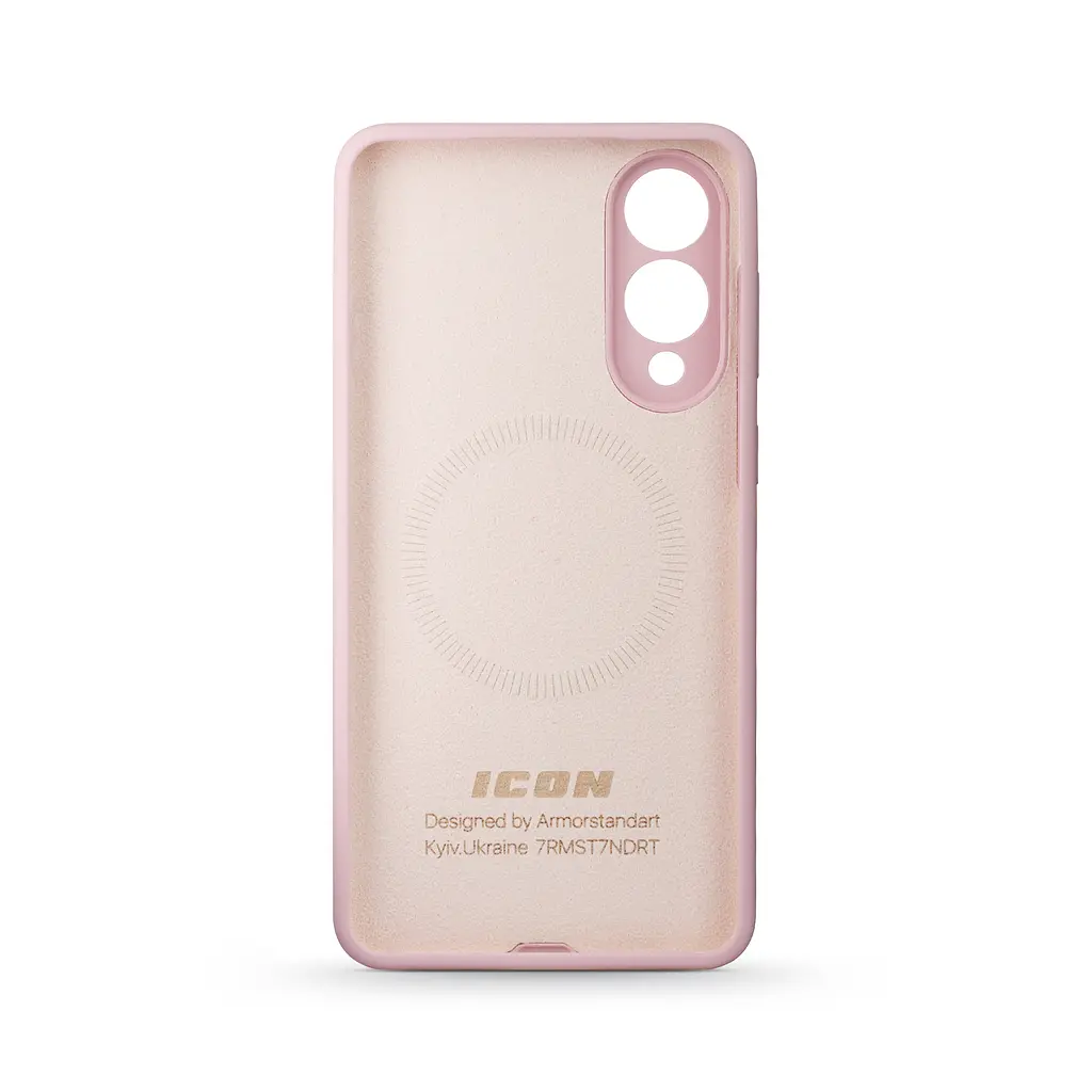 Силиконовый чехол с MagSafe для Samsung Galaxy S25 Edge 5G, ICON2 MagCase, розовый, противоударный, панель с мягкой подкладкой, защита всего корпуса, поддержка беспроводной зарядки, совместим с защитными стеклами и пленками, ArmorStandart (ARM88093) - фото 2