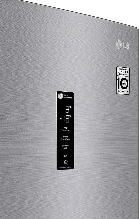 Холодильник LG GA-B509MMQZ 2м 384 л А ++ Total No Frost платиново-сірий (GA-B509MMQZ) - фото 5