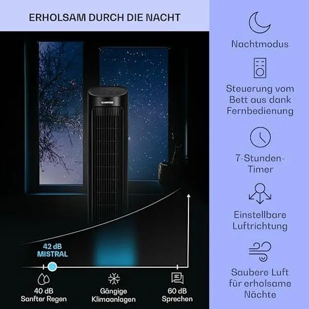 Мобильный кондиционер вентилятор Klarstein Mistral 5 в 1 (10040151) - фото 4