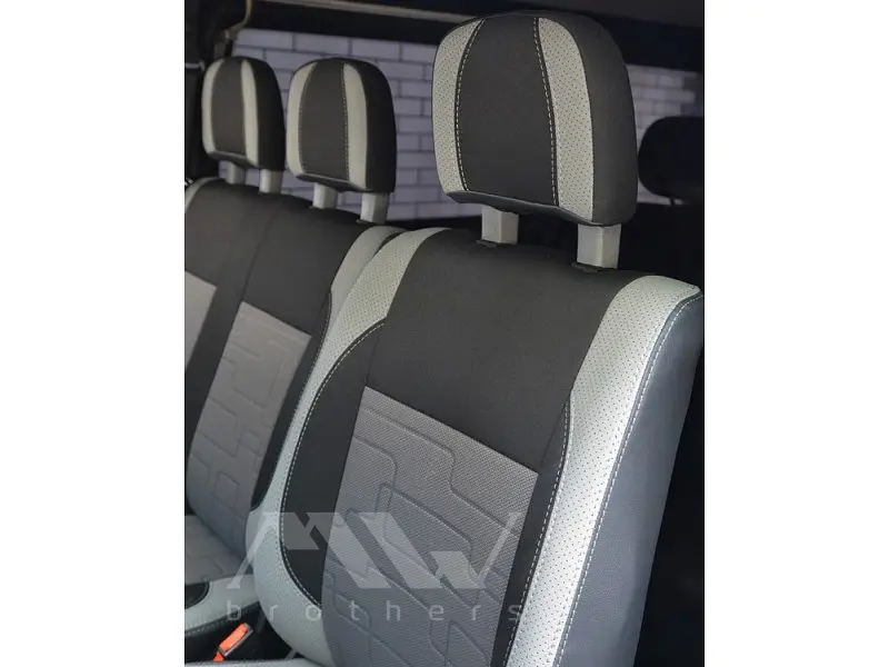 Авточохли модельні MW Brothers для Volkswagen T 4 ( 1+2 ) c 1990 ( Серія Premium) - фото 3
