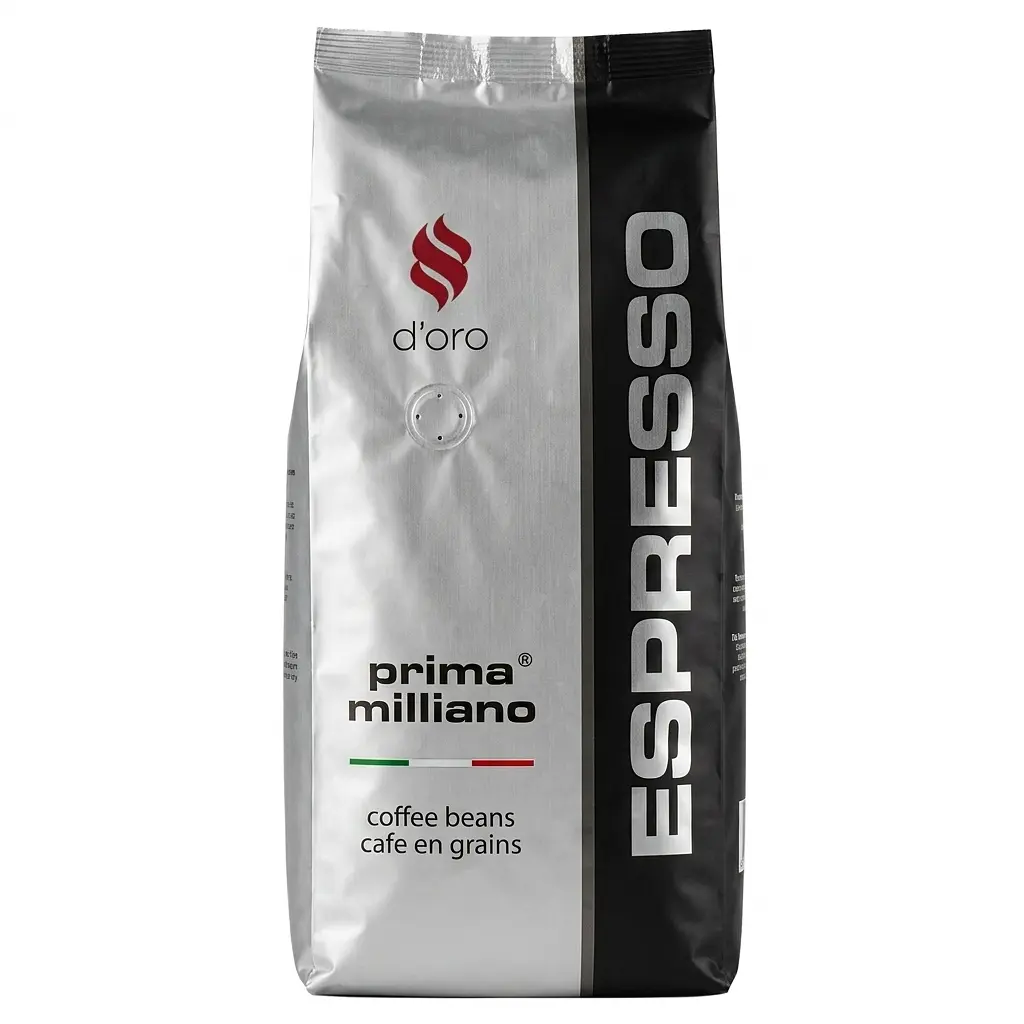 Кава в зернах Prima Espresso Milliano D*ORO 1кг (80/20)