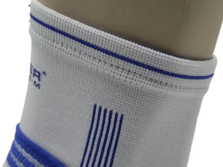 Бандаж на гомілкостоп Power System PS-6009 Ankle Support Pro Blue/White L/XL (1 шт) (PS-6009_L/XL_White-Blue) - фото 6