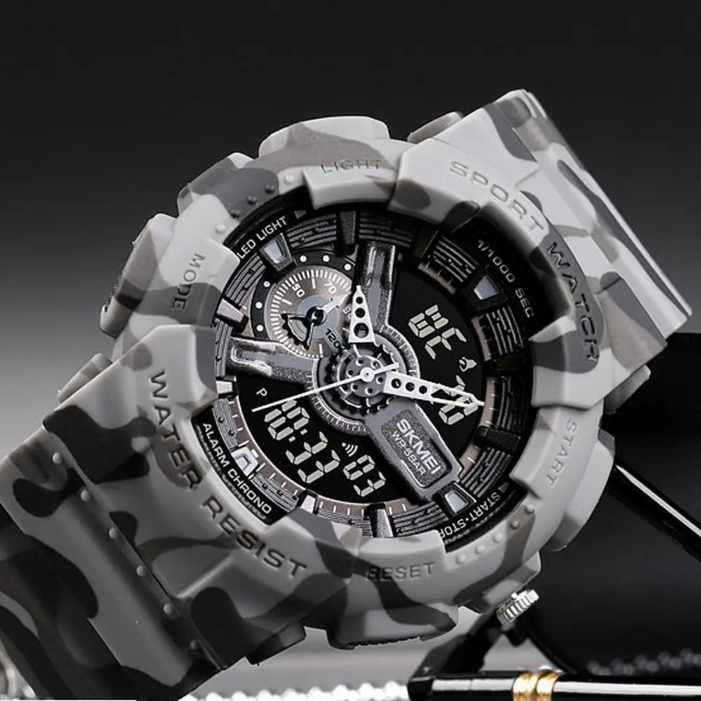 Чоловічий наручний годинник 1688CMGY Camo Gray. Skmei acs0030624 - фото 2