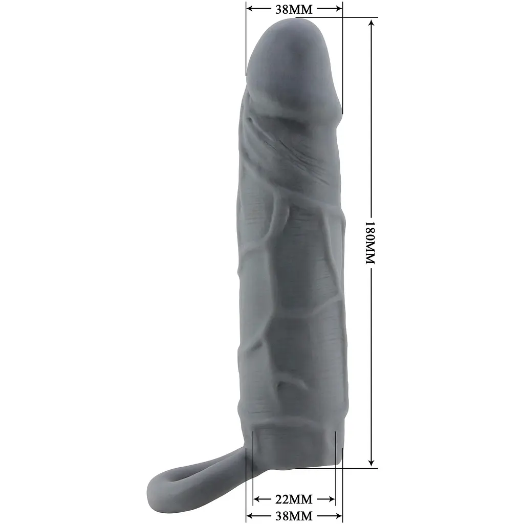 Насадка на пеніс PRETTY LOVE Realistic Penis Sleeve, TPR PRETTY LOVE BI-026227-2 103664 - фото 4